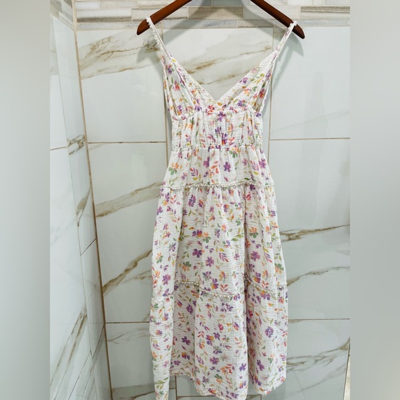 Wildfox couture Delphine Floral Tiered Midi Sundress XS Cottagecore Summer Dress - Picture 11 of 15